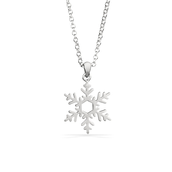 Snowflake Necklace in Sterling Silver