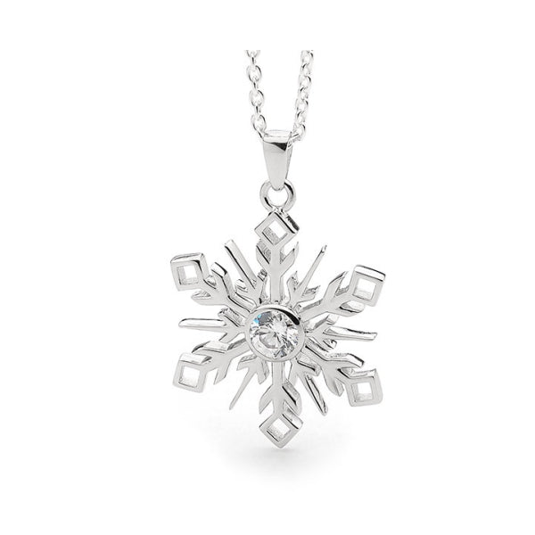 Snowflake Pendant in Sterling Silver
