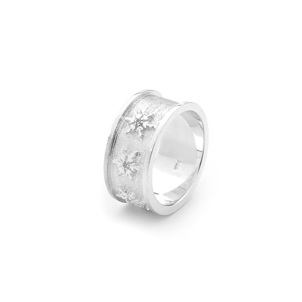 Snowflake Ring in Sterling Silver