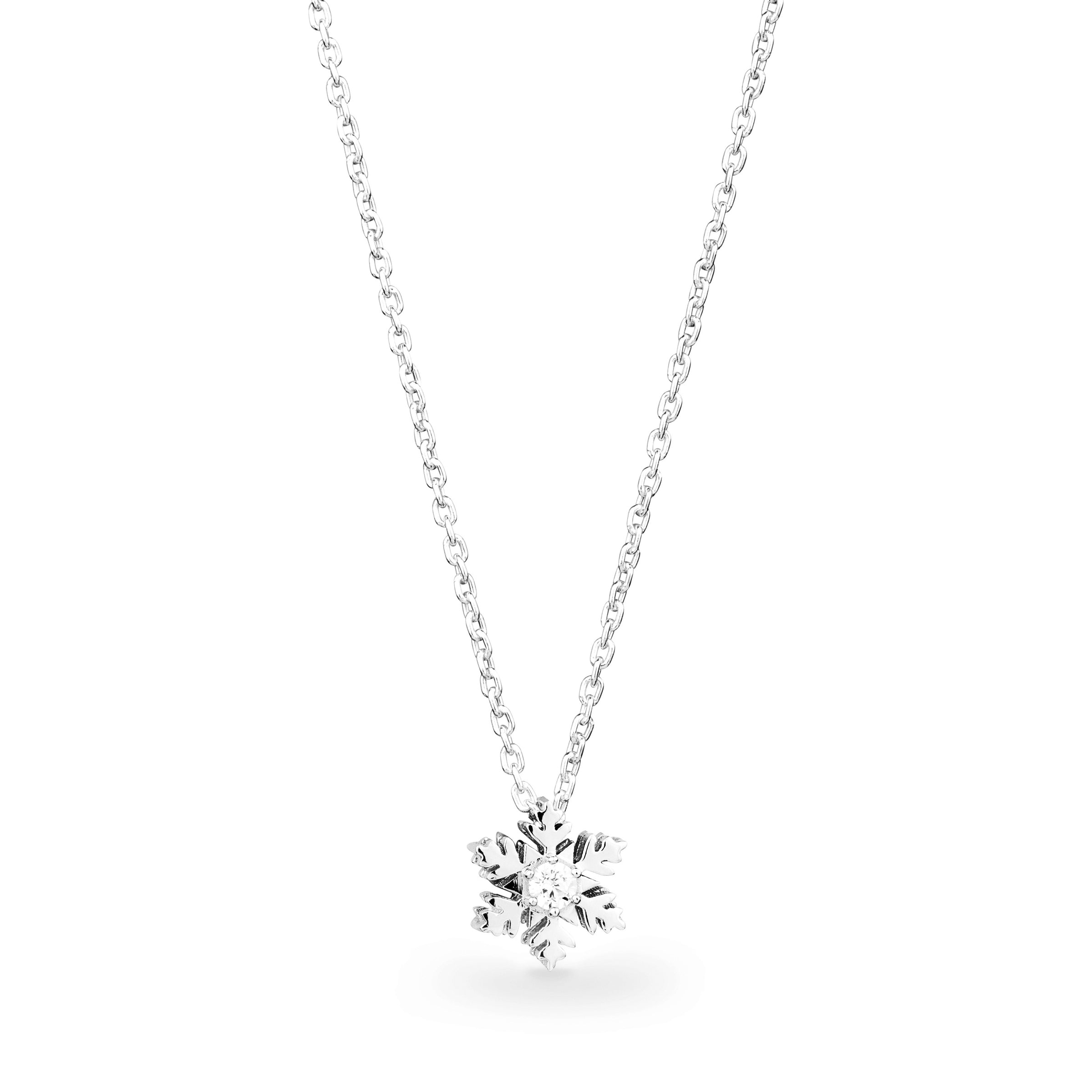 Small Snowflake Necklace