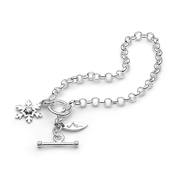 Snowflake Bracelet with Belcher Chain